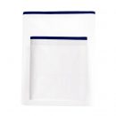 400 Thread Count White 100% Cotton Sateen Edge Border Frame Sheet Set