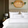 400 Thread Count White percale fabric 3 line embroidery Border duvet cover set - Image 8