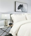 400 Thread Count 100% Cotton Sateen Ruffle Duvet Cover set