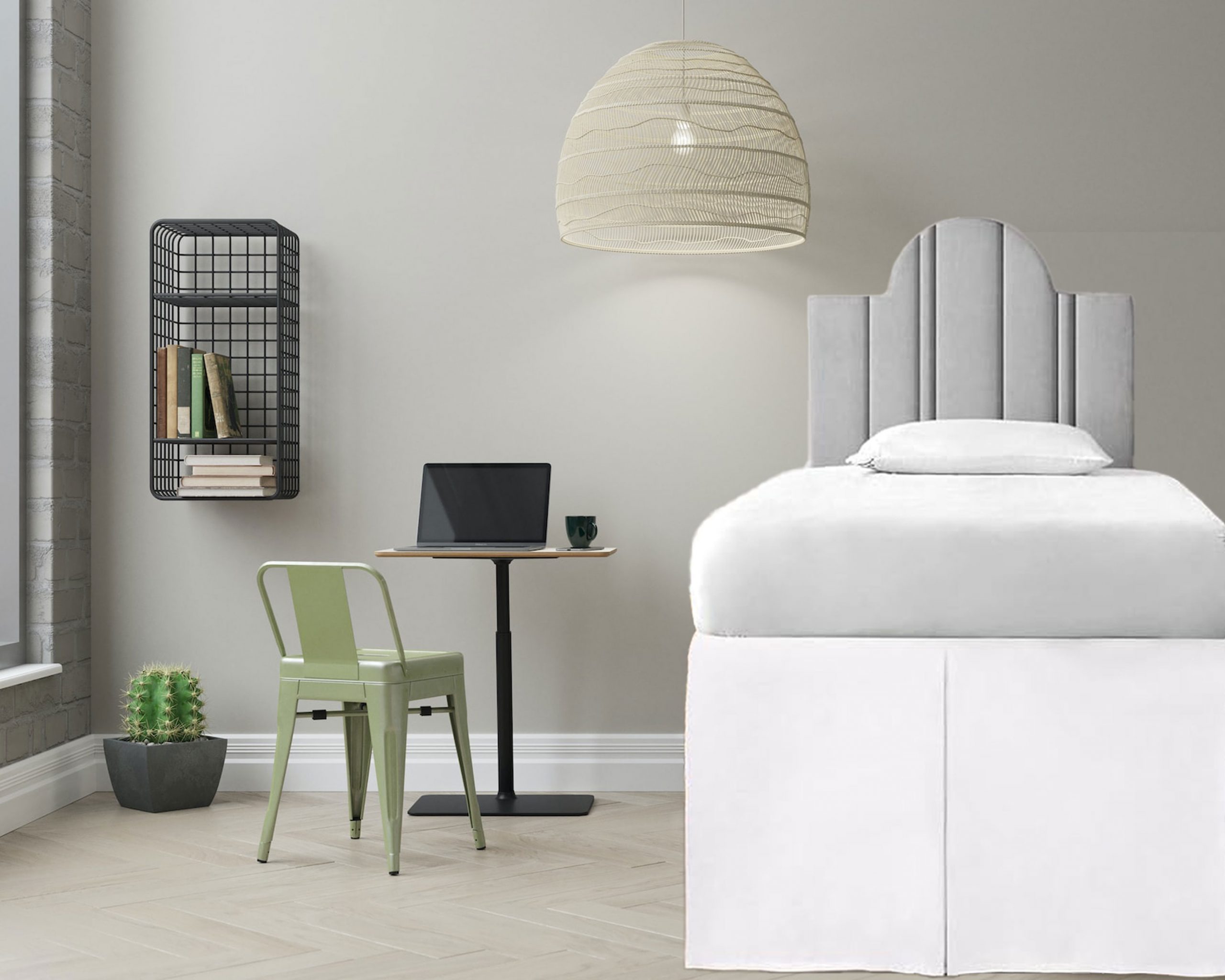 Dorm Room Bed Skirt – Covers the Entire Long Side: Bed Skirt for Raised Dorm Room Beds - Image 2