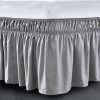 Wrap Around Bed Skirt – 8″ to 39″ Drop Length 1 PIECE BED SKIRT 3 Sided 100% Cotton - Image 7